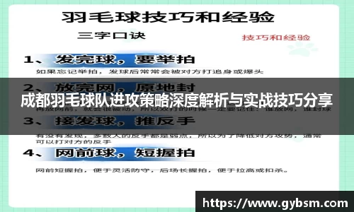 成都羽毛球队进攻策略深度解析与实战技巧分享