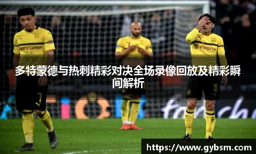 多特蒙德与热刺精彩对决全场录像回放及精彩瞬间解析