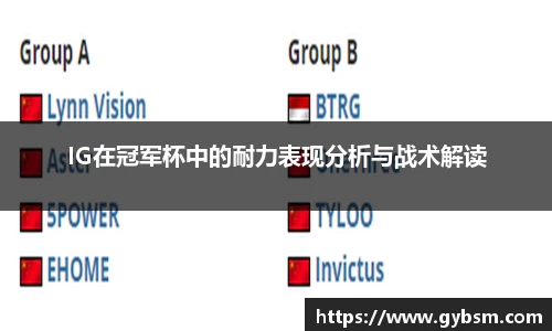 IG在冠军杯中的耐力表现分析与战术解读